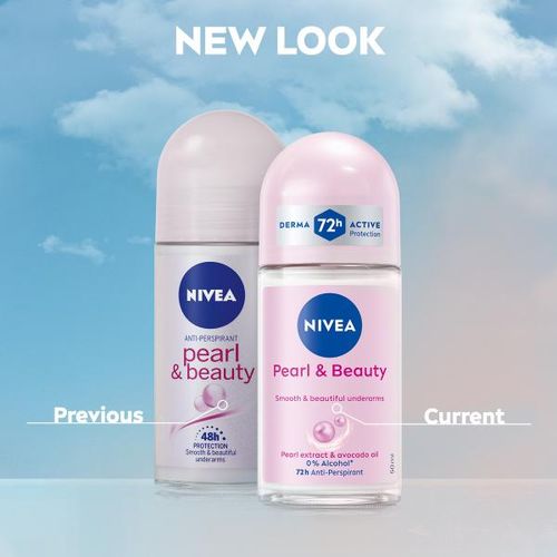 NIVEA Pearl & Beauty Anti-Perspirant Roll-on For Women, 72h - 50ml Item | Buy NIVEA Pearl & Beauty Anti-Perspirant Roll-on For Women, 72h - 50ml | SPOP Enterprise Global